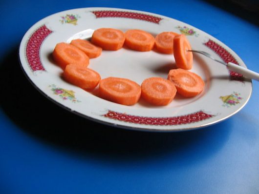 zanahoria en rebanadas